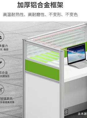 格中间介屏风员员财务务文员办公桌职VWK电销小卡位工位桌椅子垒
