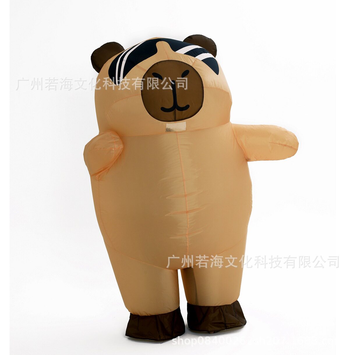 跨境万圣节墨镜卡皮巴拉充气服派对道具搞笑圣诞节狂欢节活动庆典