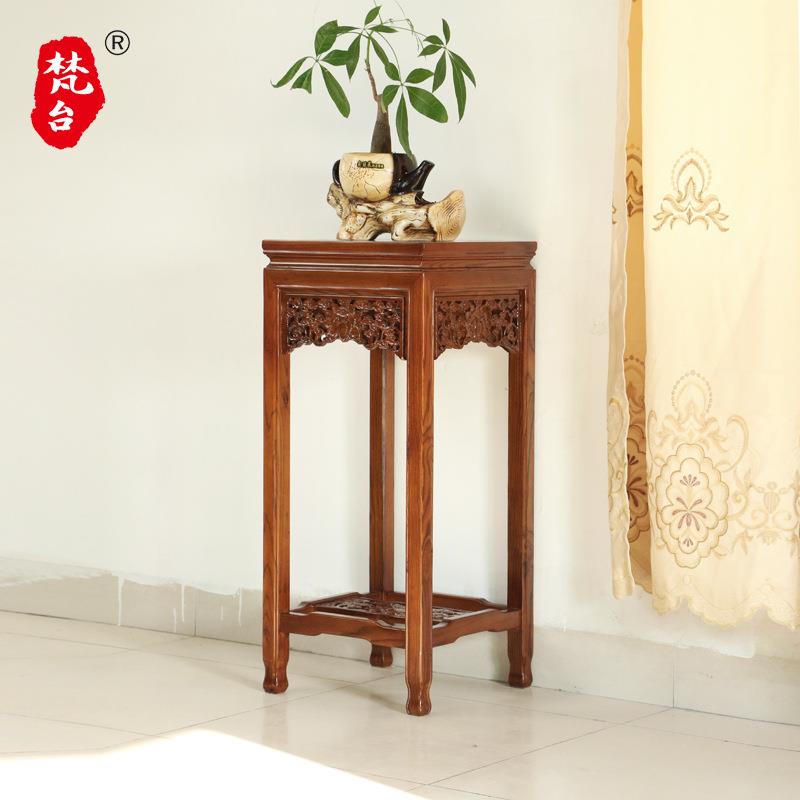 花架架家用落置物DVZ室内摆放绿地架植子新中式摆件隔断简约木架