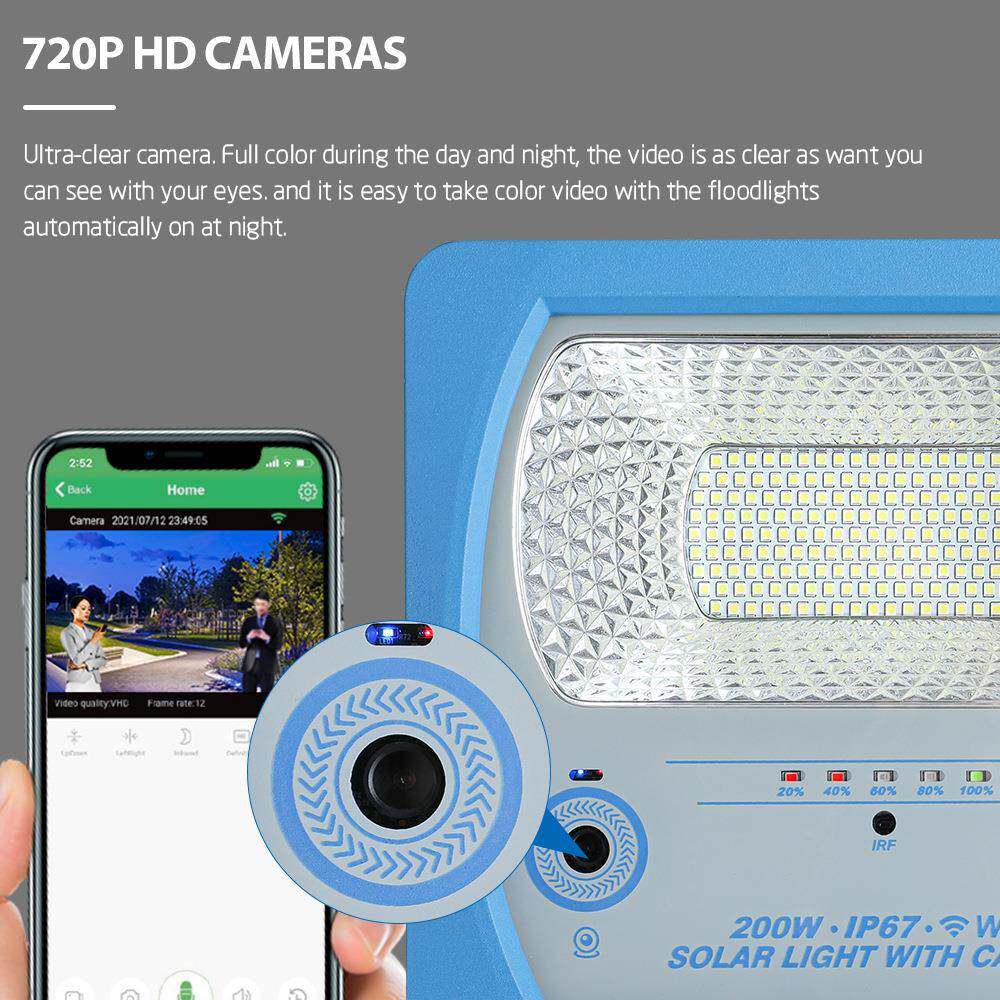 太阳能控院投光灯300W500W/监带JV-JKD-1工程别墅公园智能防水庭