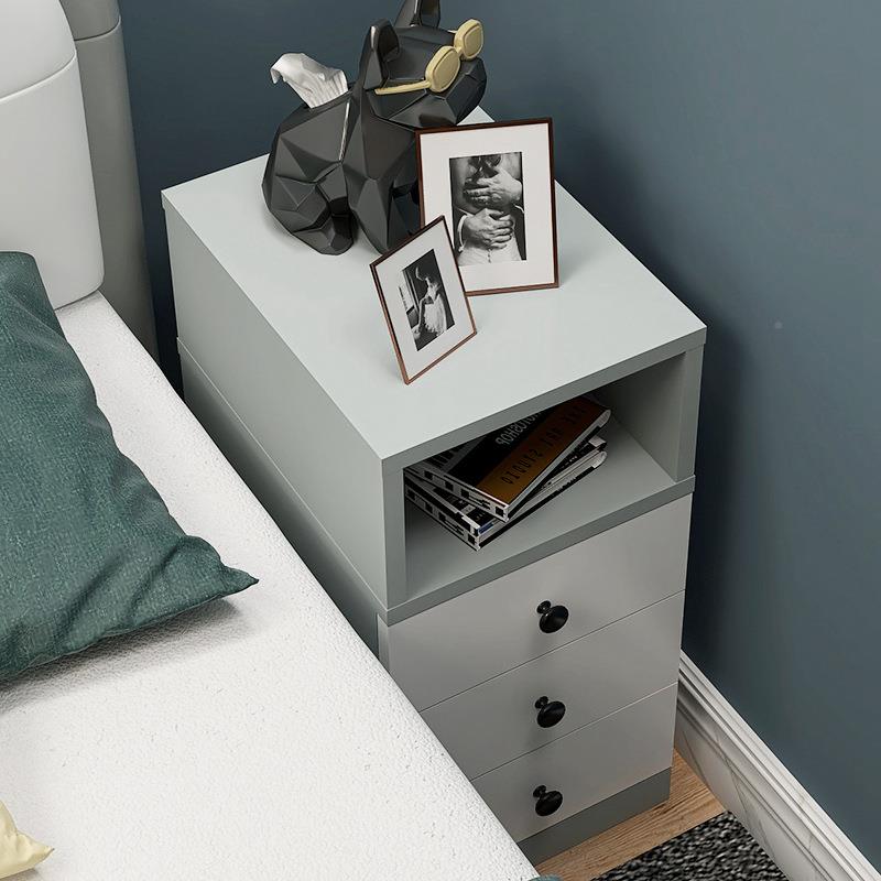 迷你床柜轻可奢超窄小卧室灰色可爱儿头ZZG童小柜子夹缝2订5/30/