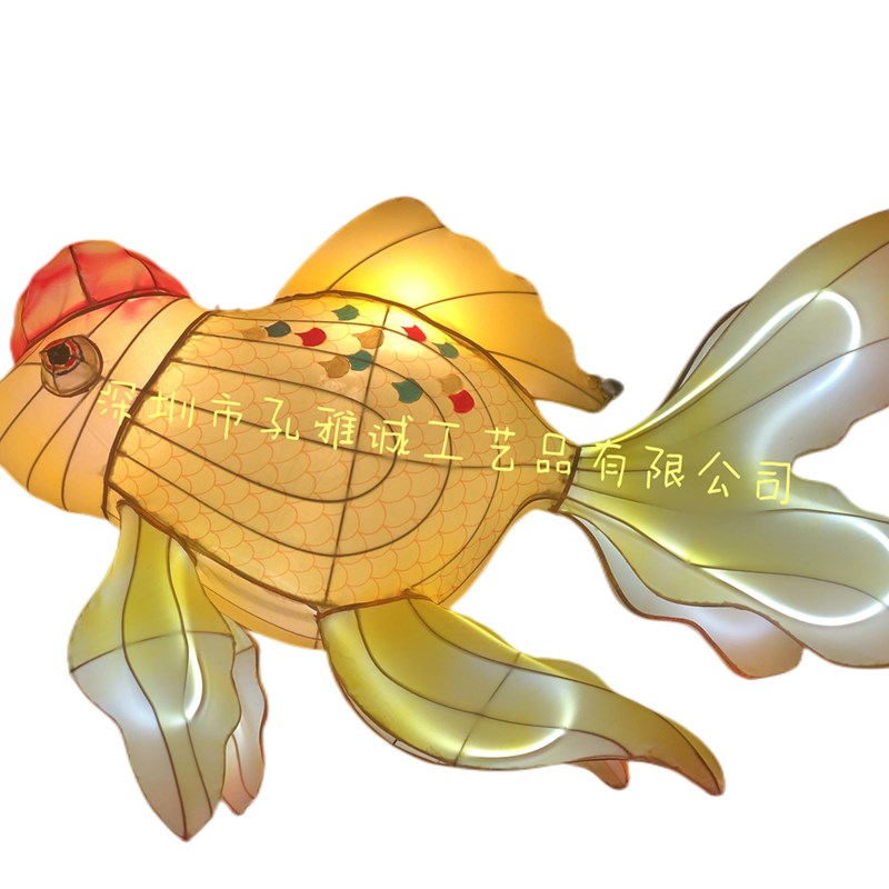 金鱼花灯老虎鲤鱼灯笼创意鱼灯传统手工民间艺术灯景区亮化现货定