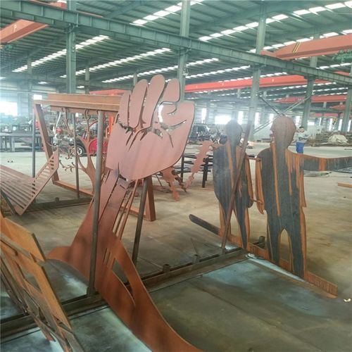 SPA-H耐候钢板幕墙景墙户外园林树池灯箱耐候钢板景观柱