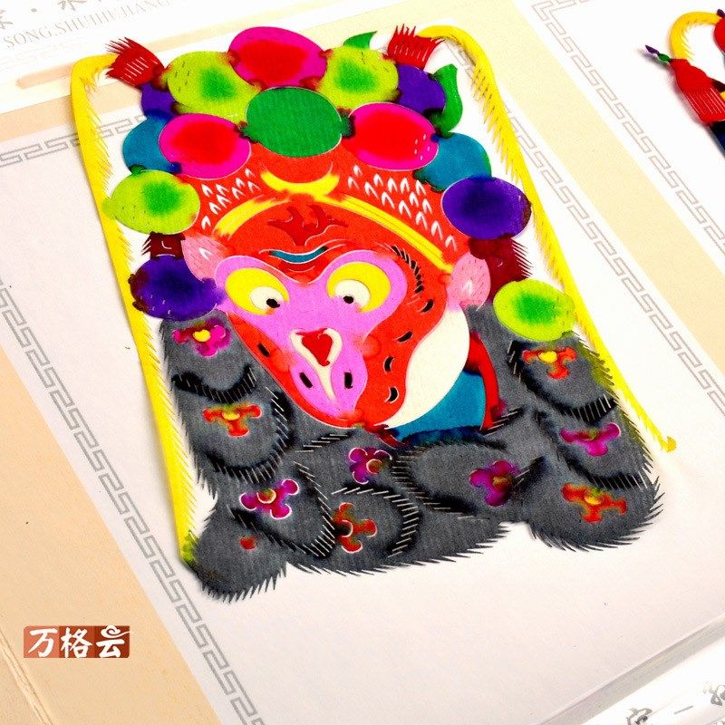 春节礼品 京剧百幅脸谱剪纸年画册子中国国粹工艺礼品 旅游纪念品