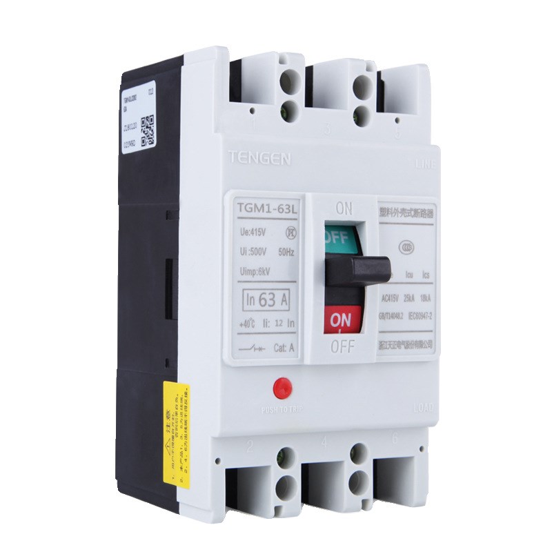 TENGEN天正 TGM1-63L/33002 63A塑壳断路器电动机保护开关动力型