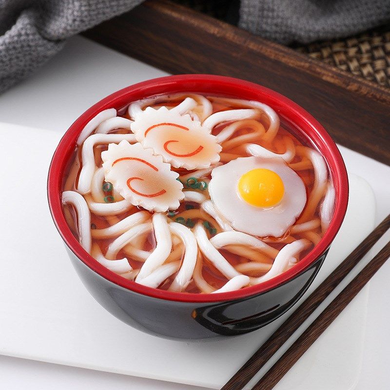 仿真大碗拉面存钱罐食物模型创意乌冬面碗影视拍照拍摄道具