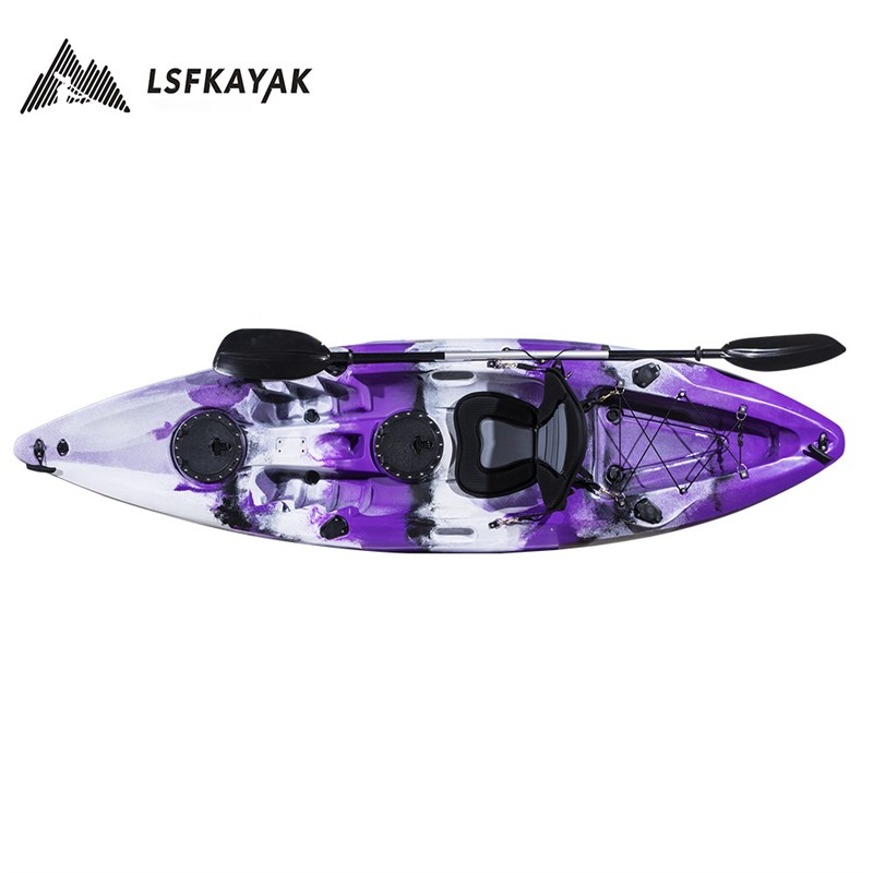 滚塑皮划艇 塑料硬艇 塑料船 俱乐部单人平台舟 单人手划艇单人船