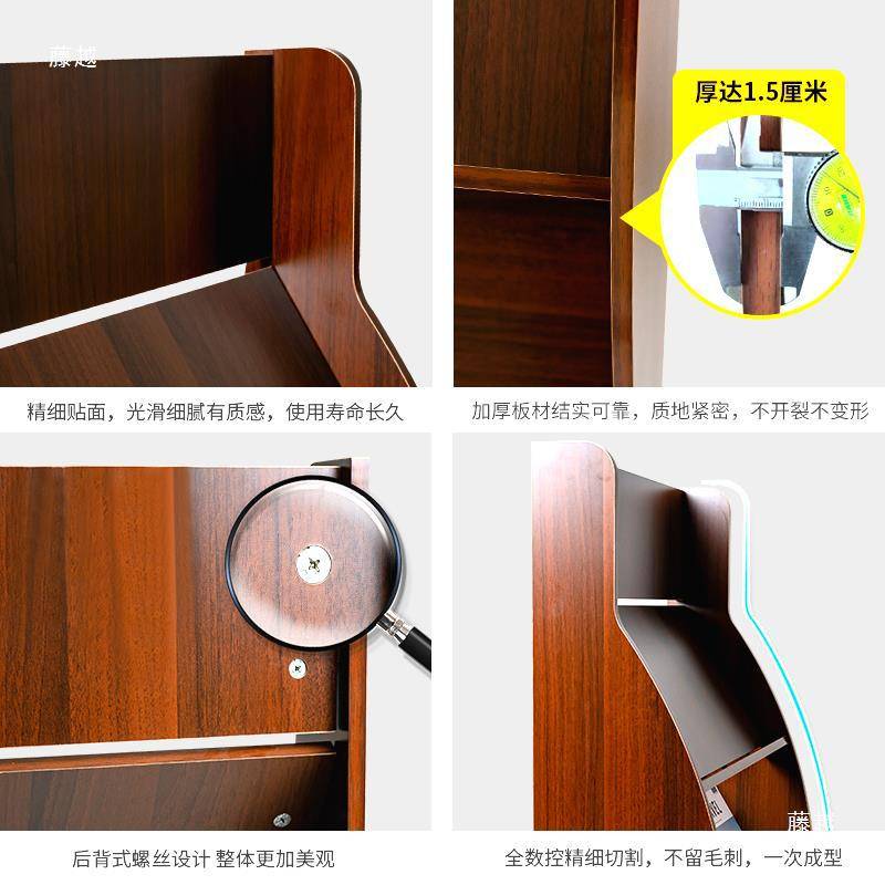 立式资料架杂志架木质落地展示架子收纳宣传置物书报架户型图阅览