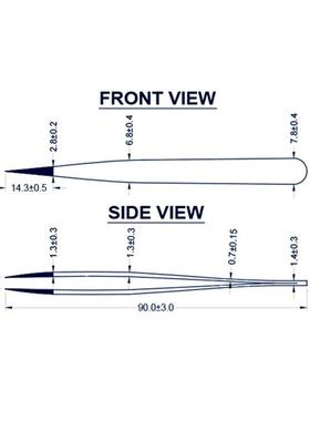 西班牙头JBC8002107尖OCS细镊8002107子超A细头镊夹