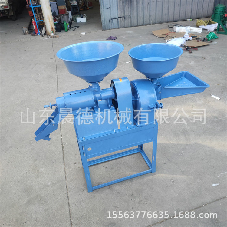 小型家用立式砂轮米糠分离脱皮机