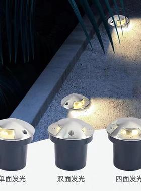 户外防水侧透光龟背埋灯草墙角走廊过花道地园坪庭院不锈钢地PED1