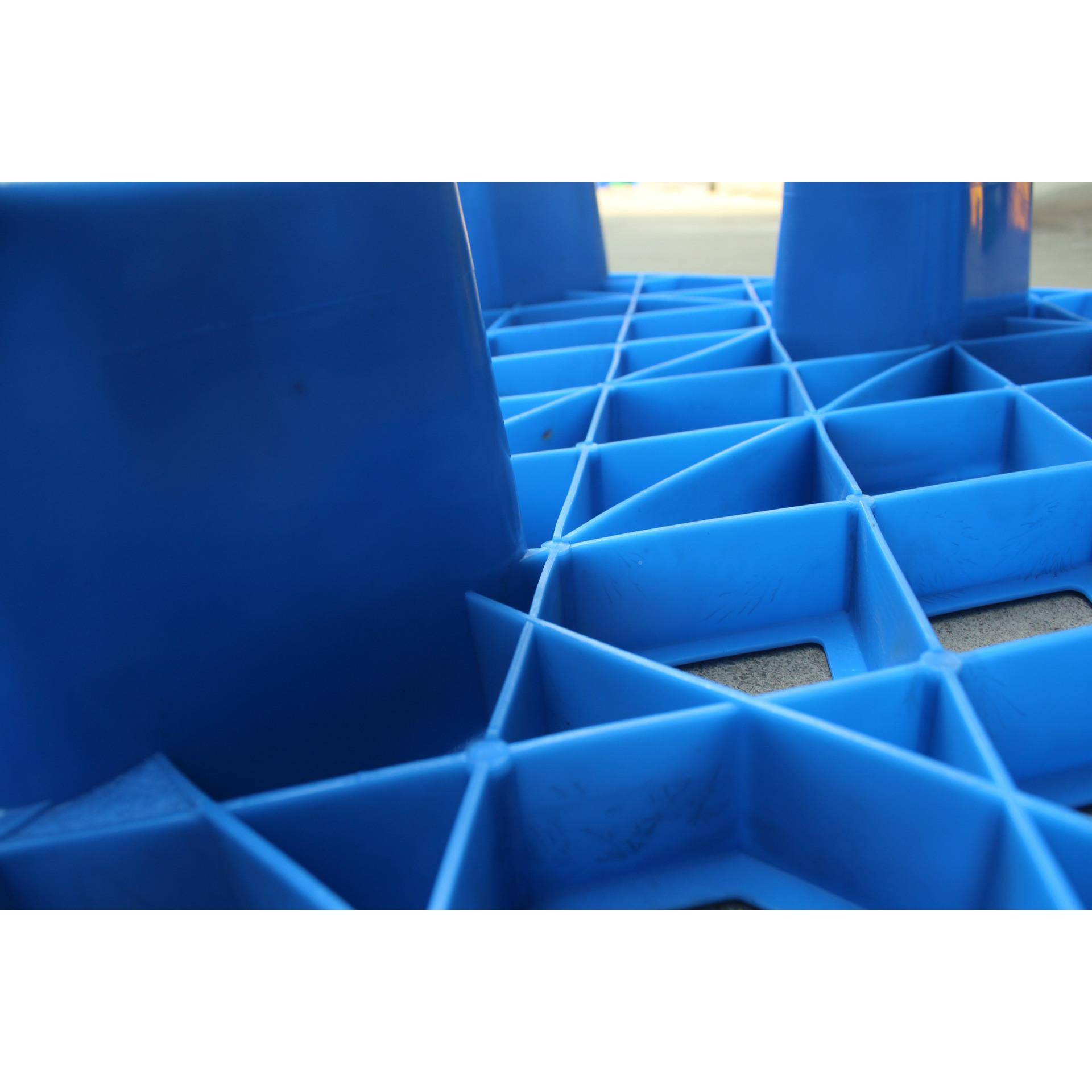 1台1号运格九脚塑料卡板仓储ENR货装卸地板运输托盘1.1*0.8网m