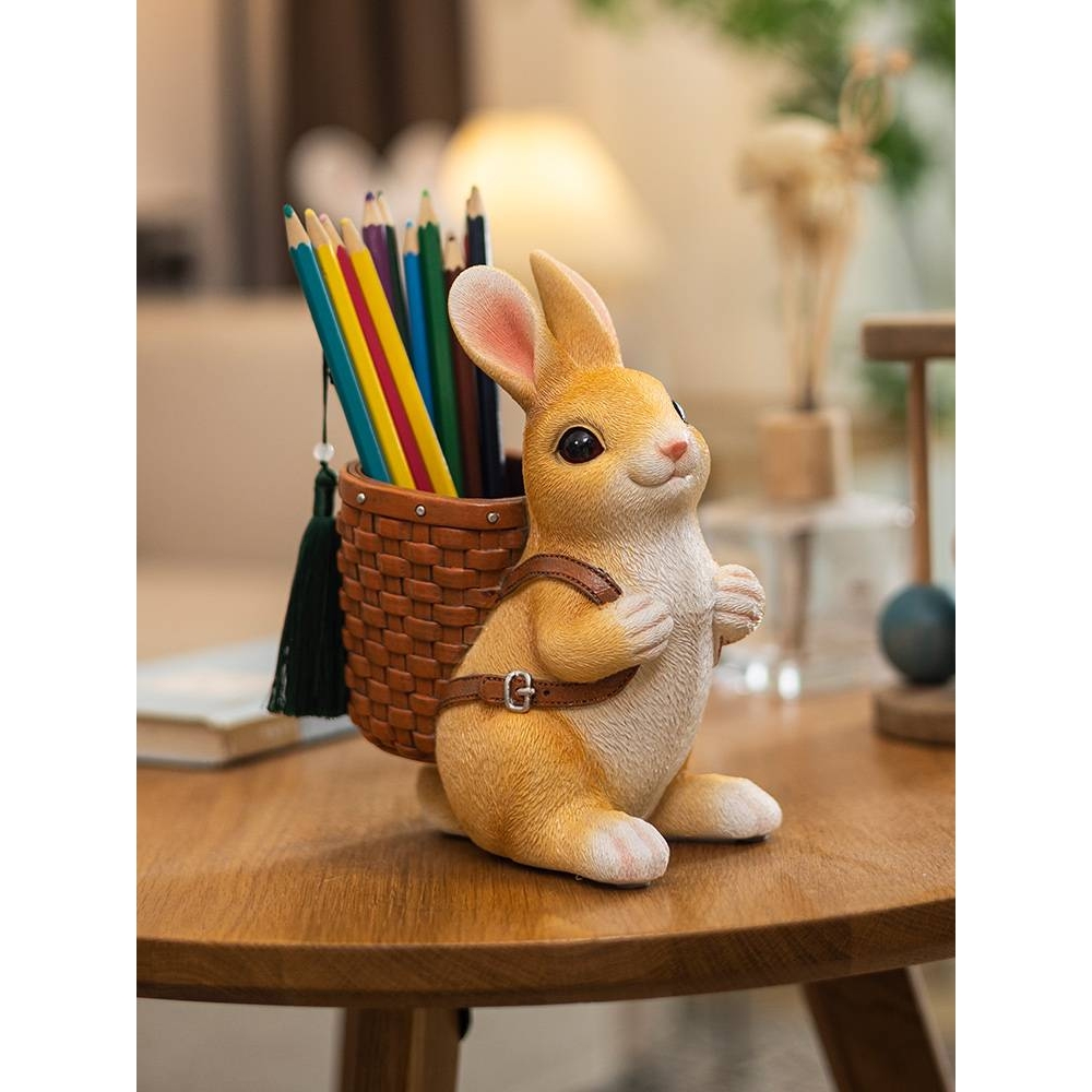 可爱笔筒学生办公室文具用品收纳盒儿童男女孩创意桌面装饰品摆云