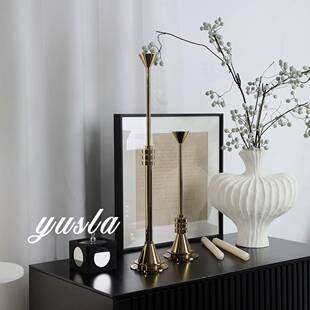 样蜡烛台摆件古板客厅法式风电视柜玄关柜餐房厅柜别墅KCI软装复