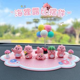 车载摆件品2025新款 饰女 可y爱小露比loop玩内偶483中控台屏幕上装