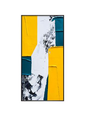 纯手绘画油现代简ss66约抽象立体挂画玄关装画饰廊走楼梯间壁画手