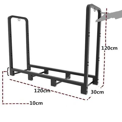 新品简约TJ0724铁艺柴火收置纳炉架木柴物架壁工具柴木架落地式家
