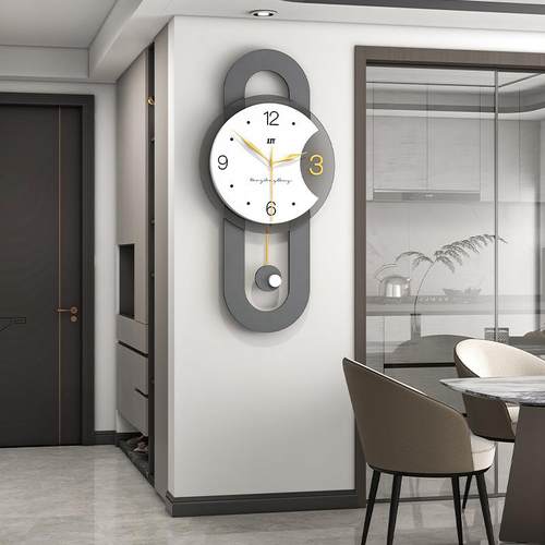 新款JT23117-现代简约挂客钟厅钟时尚个性创意时玄背景装饰钟表家