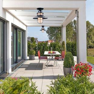 N式437美复古吸顶灯阳光房灯大5门口阳台走廊入户门吊前灯户外凉