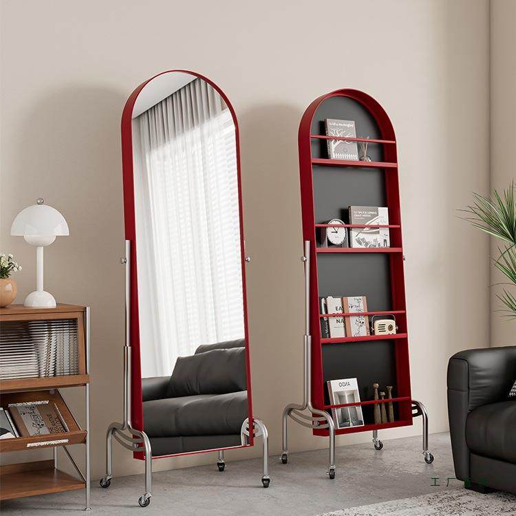 可移动穿衣镜家用落镜BMN身杂志架置地物书架卧室可调节全旋转镜,家庭/个人清洁工具,落地镜,淘宝优惠券,粉丝福利购,淘宝优惠卷