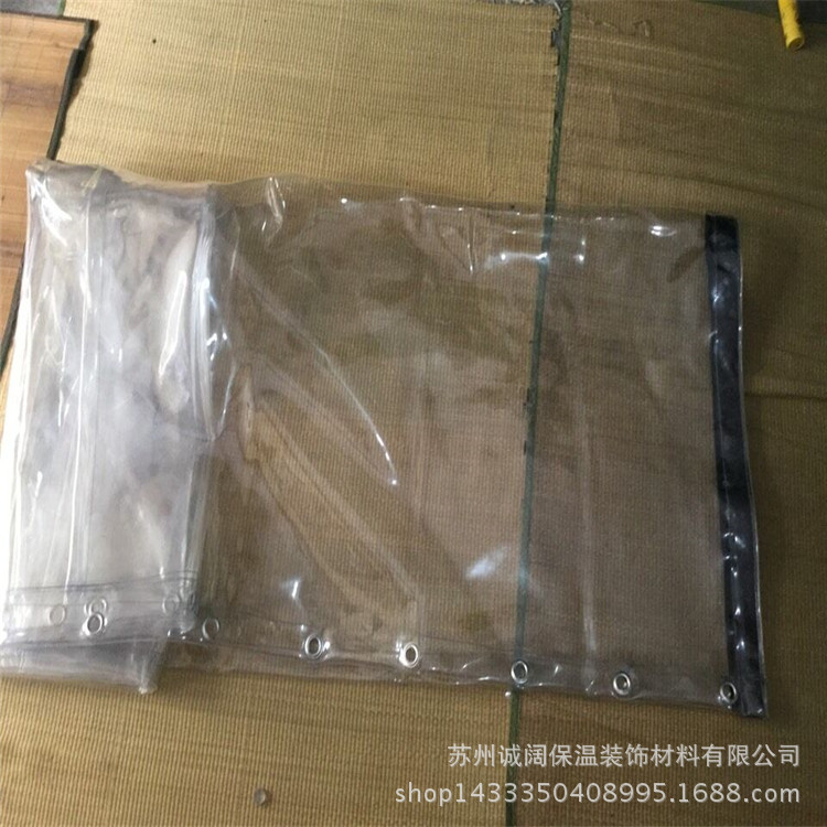 PVC门帘透明保暖防尘 超市软门帘防尘挡风 加厚滑动连体遮光门帘