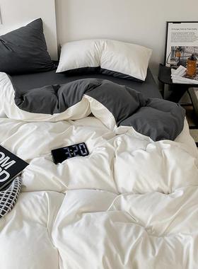 AMS类纯色被套单件150X水200X230人棉学生宿舍被洗罩单双人三四件