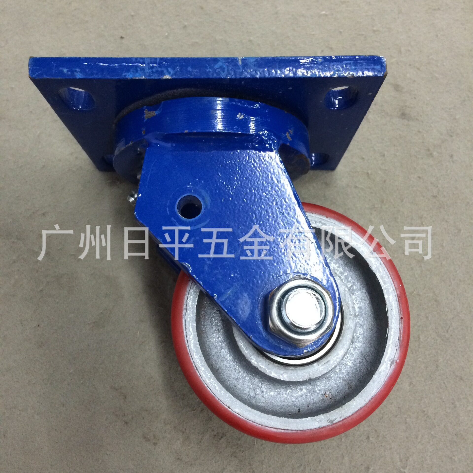 超重型PU铁心双轴定向万向脚轮