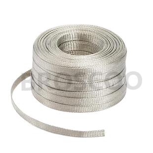 T42742紫铜裸铜织导电镀锡铜编带/6/10地/2535/50平方接屏蔽铜编