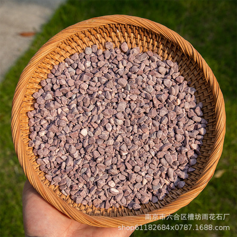 胶粘水洗透水园林铺路石子