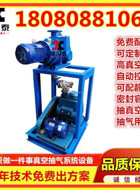 高真机组系统烧旋片真空机组真真空空结空泵旋片罗85980茨液环机