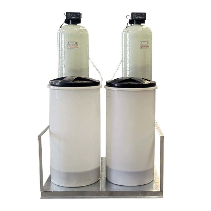 德州万维双阀双罐全自动软水器全自动锅炉软水器工业软化水设备