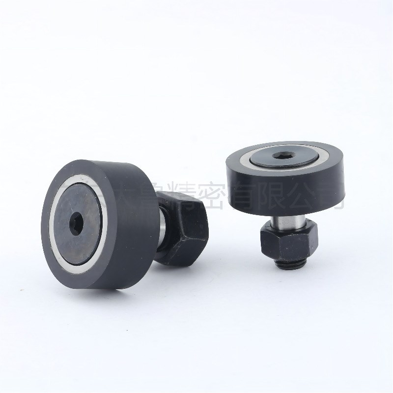 CFFRRUA聚氨酯包胶凸轮轴承滚针包塑脚轮随动器圆柱形CF8动滑轮滑