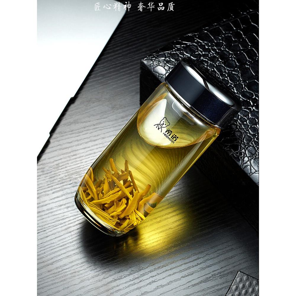 新诺单层玻璃鹅蛋杯男士茶杯配过滤茶杯时尚个性杯汽车杯