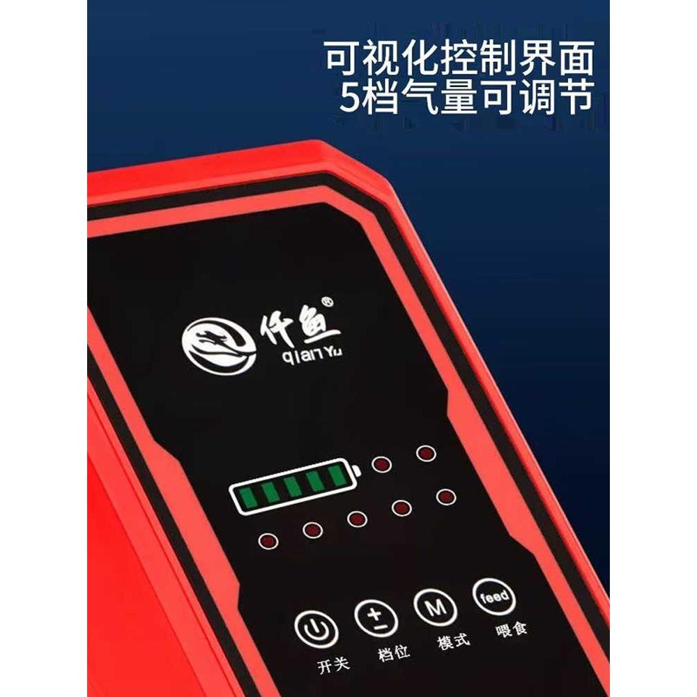 千羽超静音氧气泵鱼缸氧气泵捕鱼充电便携式充氧器小型养鱼交流和