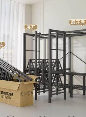 卧室简易布实衣用柜衣结耐用出租房衣橱收纳柜AL-74611免安装折叠