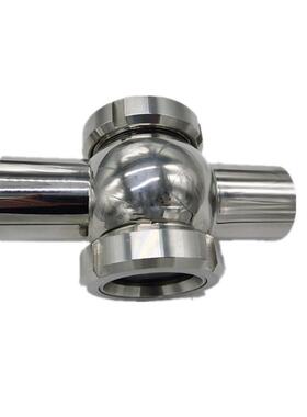 不锈钢304316道卫生级焊接带活接连接玻璃管GOJ直通视镜管视镜