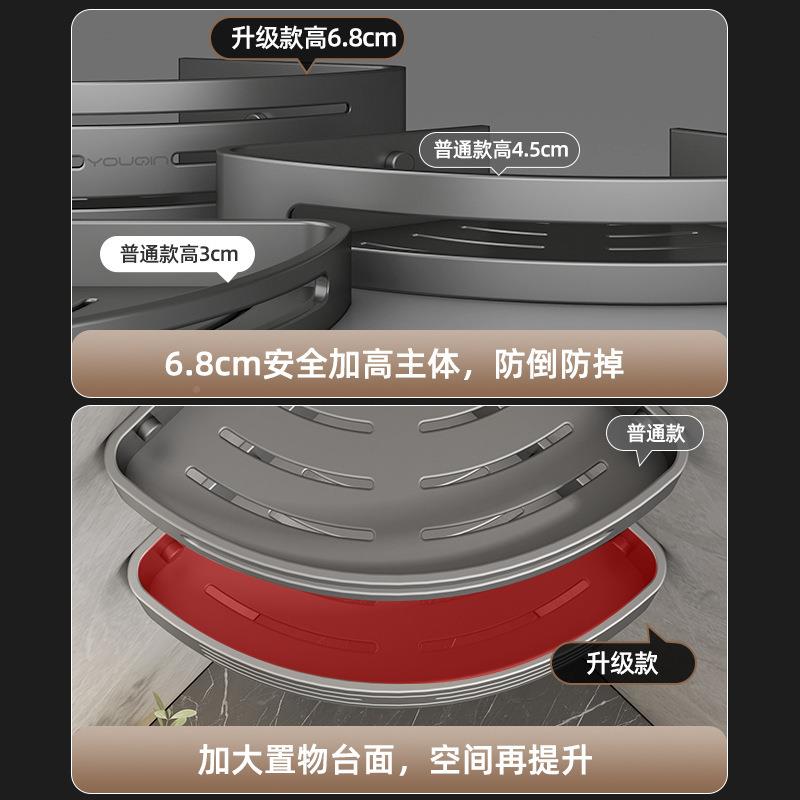 洗HQT卫生间置物架免打孔厕所漱台墙角壁收纳挂手间洗浴室三角架