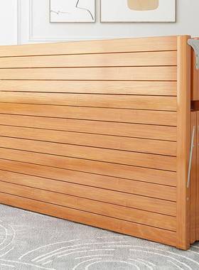 折叠床单人双公人ZG-66304床人家用便加固简易硬板竹床办室成午休