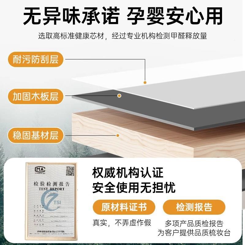 AA梳妆台卧室现代简约轻妆奢妆台妆一体梳桌镜主OZU卧小型化子柜