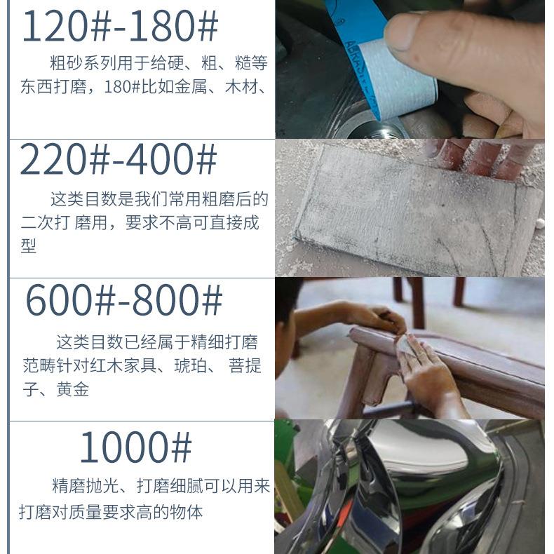 8砂干磨纸片沙皮纸FEJ木工腻子面墙面家具打磨抛光白色10漆#