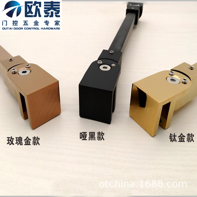 淋浴房万向拉杆玻璃固定杆防摆防晃浴室不锈钢衔接支撑杆五金配件
