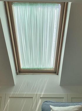 天窗光房屋遮阳顶帘阁楼斜顶棚隔晒热防纱幔70067玻璃房法阳式绷