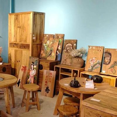 老JWE榆老木异形匾风化榆木牌匾酒仿古民宿店招牌老门板额