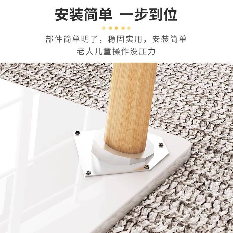 实木腿桌圆桌形家饭用小户型吃餐桌现代简约方桌正方洽谈ZNP桌椅