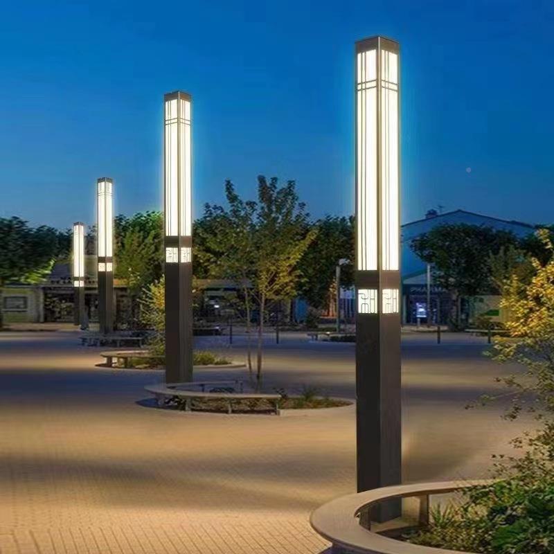 中户外小方形景观式灯3米庭区庭院灯园林公园led路MD-G608灯铁艺