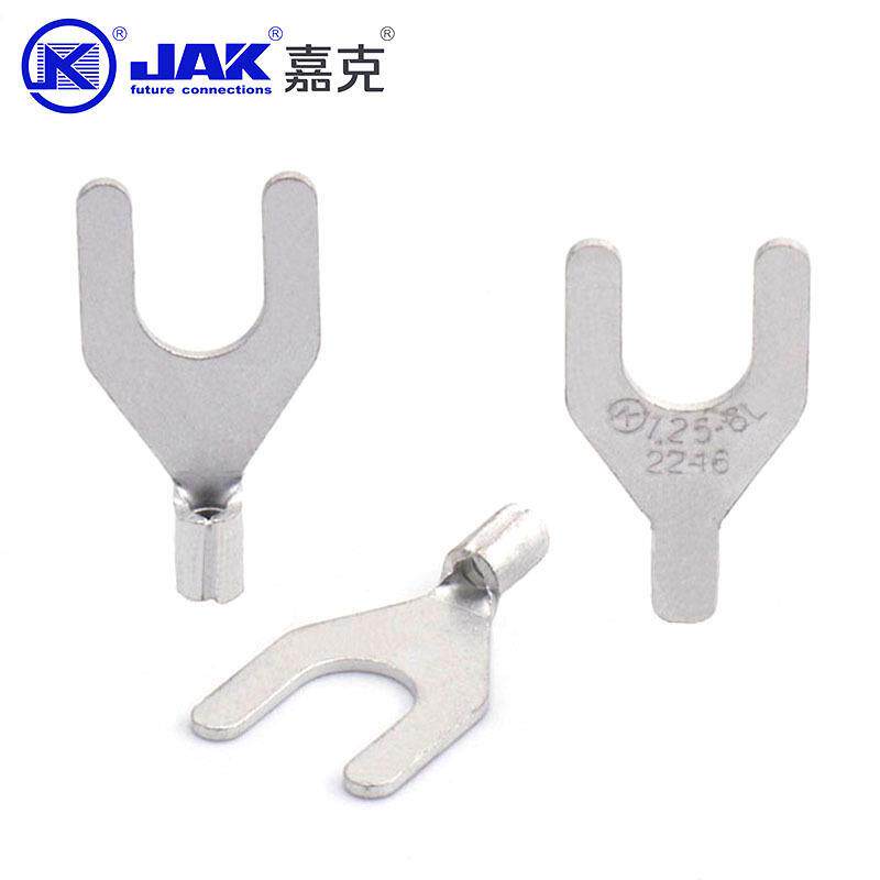 SN1.25-6L压紫铜B接冷头接线端子螺口MVPI4铜鼻U子型裸端头线耳裸