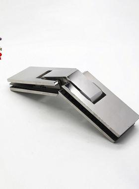 135度璃门夹浴室明润方淋浴形不房连接件加长ILB角码锈玻钢浴室夹