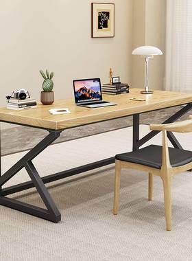 实木桌电脑桌ZG-73632台式书桌学家用简办公桌学生学约习桌原木色