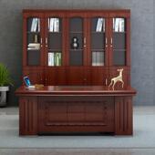 老板理桌大班台裁办公707桌中式 商用经主合管桌椅组简约现代带总