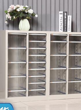 纳室多层a4文件柜档办公抽屉式资料收XVZ柜样品合同凭证票据铁皮